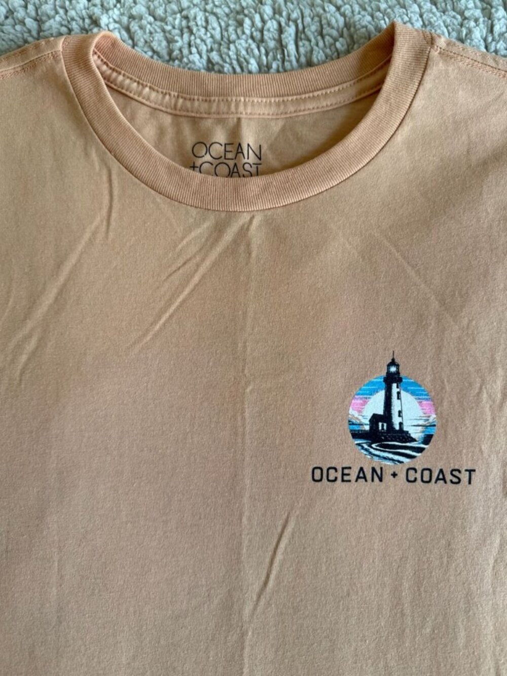 Ocean + Coast Clothing Men's Orange T-shirt - Size XL - Picture 9 of 10